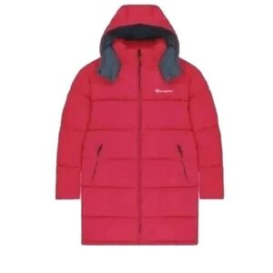 Champion Padded Insulated Tech-Fill Hooded Parka Jacket Mens-2XLarge Red